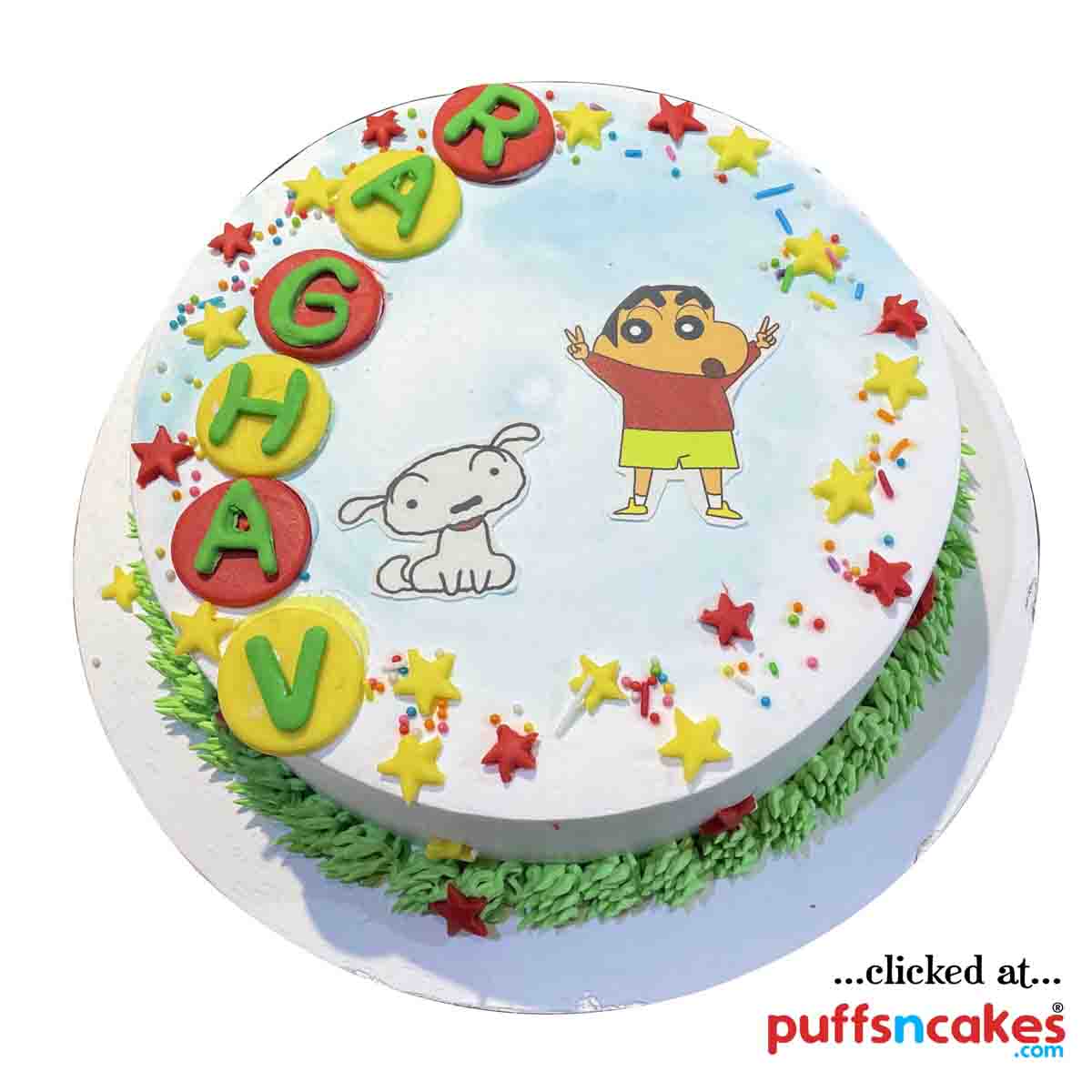 (1762) Shinchan Theme Cake